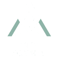 Black & Blue Minimalist Modern Initial Font Logo